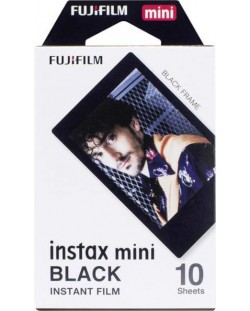 Фотохартия Fujifilm - за instax mini, Black, 10 броя