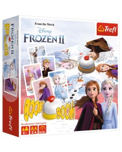 Детска настолна игра Trefl Frozen 2 - Бум Бум, с карти