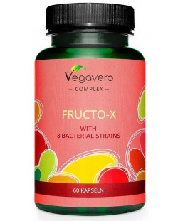 Fructo-X with 8 bacterial strains, 60 капсули, Vegavero