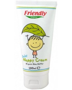 Бебешки крем против подсичане Friendly Organic - С масло от ший, 100 ml