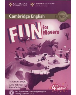 Fun for Movers: Teacher's Book with Downloadable Audio (4th edition) / Английски за деца: Книга за учителя + аудио материали за сваляне