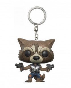 Ключодържател Funko Pocket Pop! Guardians Of The Galaxy - Rocket Raccoon, 4 cm