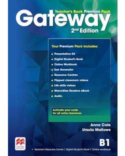 Gateway 2nd Edition B1: Teacher's Book Premium Pack / Английски език - ниво B1: Книга за учителя + код