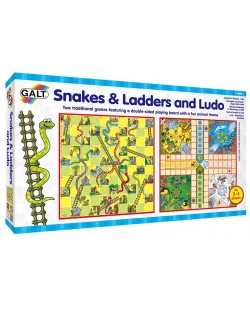Детски игри 2 в 1 Galt - Змии и стълби и  Не се сърди човече