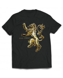 Тениска Game of Thrones Chrome Lannister Sigil, черна, размер S