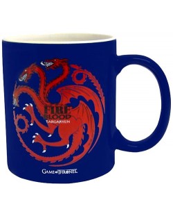 Game of Thrones чаша Targaryen - синя/червена