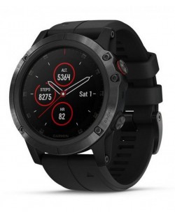 GPS часовник Garmin Fenix 5 Plus Sapphire - черен