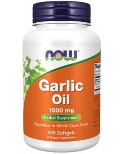 Garlic Oil, 1500 mg, 250 капсули, Now