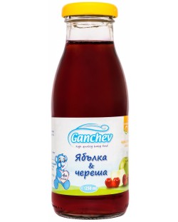 Сок Ganchev - Ябълка и череша, 250 ml