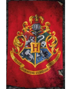 Макси плакат GB eye Movies: Harry Potter - Hogwarts Flag