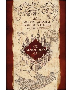 Макси плакат GB eye Movies: Harry Potter - Marauders Map