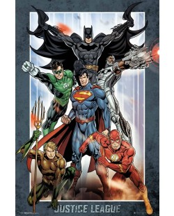 Макси плакат GB eye DC Comics: Justice League - Rebirth Original Six