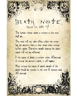 Макси плакат GB eye Animation: Death Note - Rules