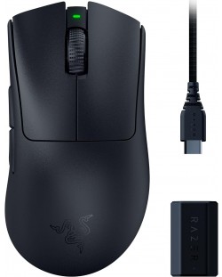 Гейминг мишка Razer - DeathAdder V3 Pro + Wireless Dongle Bundle, черна