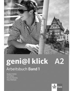 geni@l klick BG A2: Arbeitsbuch mit Audio CD Teil 1 / Работна тетрадка 1 по немски език със CD - 8. клас (интензивен)