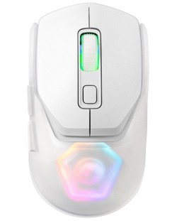 Гейминг мишка Marvo - Fit Pro, оптична, безжична, бяла