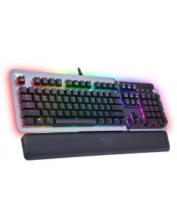 Гейминг клавиатура Thermaltake - Argent K5, Cherry MX Silver, RGB, сива