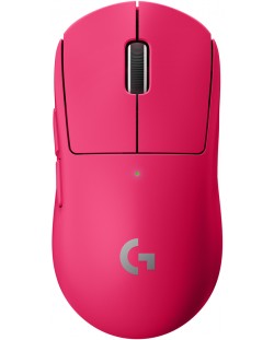 Гейминг мишка Logitech - Pro X Superlight, безжична, розова