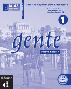 Gente: Испански език - ниво A1-A2 + CD (учебна тетрадка)