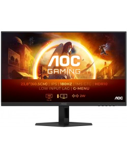 Гейминг монитор AOC - 24G4XE, 23.8'', FHD, 180Hz, 1ms, IPS, черен