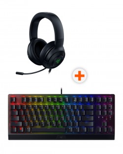 Гейминг комплект Razer - BlackWidow V3 TKL + Kraken V3 X USB