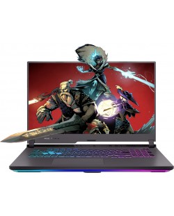 Гейминг лаптоп ASUS - ROG Strix G17 G713RC-HX032, 17.3'', FHD, R7, 144Hz, сив