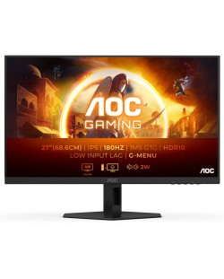 Гейминг монитор AOC - 27G4XE, 27'', FHD, 180Hz, 1ms, IPS, черен