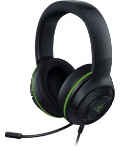 Гейминг слушалки Razer - Kraken X for Xbox, черни/зелени