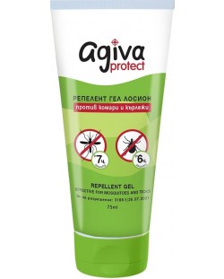 Гел против комари и кърлежи  Agiva Protect - За цялото семейство, 75 ml