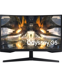 Гейминг монитор Samsung - Odyssey G55A, 27'', 165Hz, 1ms, FreeSync, Curved