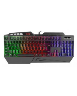 Гейминг клавиатура Fury - Skyraider, RGB, черна
