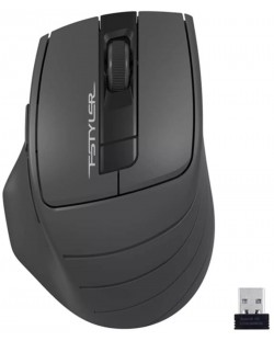 Мишка A4tech - Fstyler FG30S, оптична, безжична, черна/сива