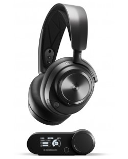 Гейминг слушалки SteelSeries - Arctis Nova Pro Wireless, черни