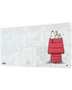 Гейминг подложка за мишка Grupo Erik - Snoopy, XL, мека, бяла