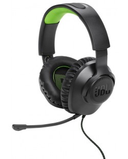 Гейминг слушалки JBL - Quantum 100X Console, Xbox, черни/зелени
