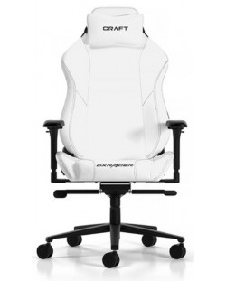 Гейминг стол DXRacer - Craft C001-W-N, бял