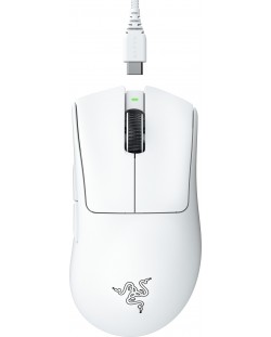 Гейминг мишка Razer - DeathAdder V3 Pro, оптична, безжична, бяла