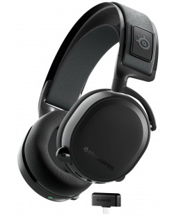 Гейминг слушалки SteelSeries - Arctis 7+, безжични, черни