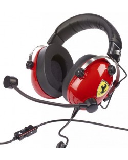 Гейминг слушалки Thrustmaster - T.Racing Scuderia Ferrari Ed DTS, червени