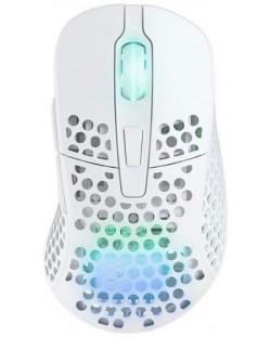 Гейминг мишка Xtrfy - M4, оптична, безжична, бяла