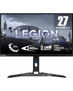 Гейминг монитор Lenovo - Legion Y27f-30, 27'', 240Hz, 0.5 ms, FreeSync