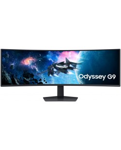 Гейминг монитор Samsung - Odyssey LS49CG950, 49'', 4K, 240Hz, 1ms, VA, Curved, черен