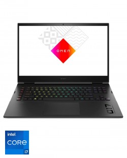 Гейминг лаптоп HP - Omen 17-ck0011nu, 17.3", FHD, Intel Core i7, 144Hz, черен