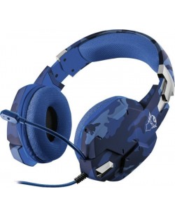 Гейминг слушалки Trust - GXT 322B Carus, сини