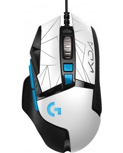 Гейминг мишка Logitech - G502 Hero K/DA, оптична, бяла/черна