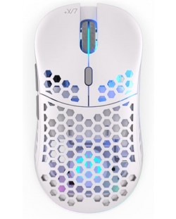 Гейминг мишка Endorfy - LIX Plus, оптична, безжична, Onyx White