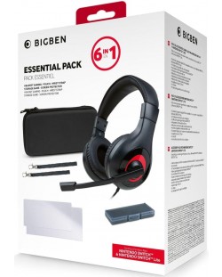 Гейминг комплект Big Ben - Essential Pack 6 in 1 (Nintendo Switch)