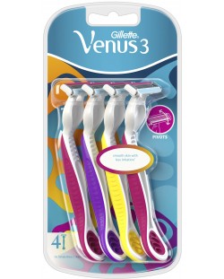 Gillette Venus 3 Дамска самобръсначка Multi, 4 броя