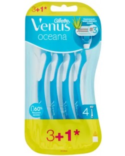 Gillette Venus 3 Дамска самобръсначка Oceana, 3 + 1 броя