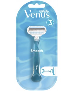 Gillette Venus Дамска самобръсначка Smooth, с 2 сменяеми ножчета